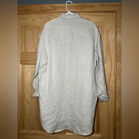 ZARA Linen Button down - Picture 3 of 3